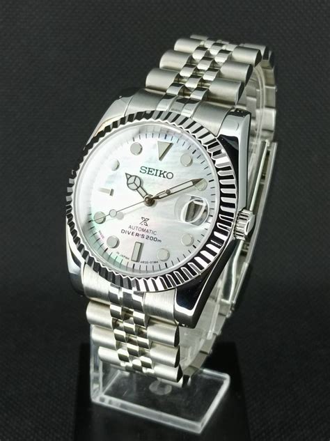 seiko mod rolex datejust|seiko custom watches.